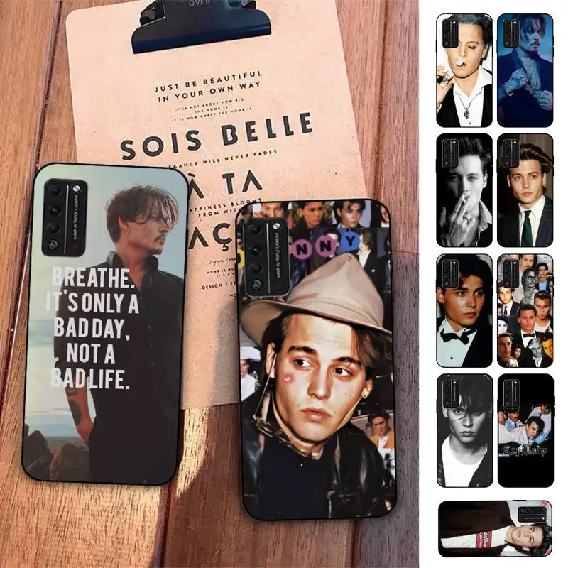 

FHNBLJ Johnny Depp Phone Case for Huawei Honor 10 i 8X C 5A 20 9 10 30 lite pro Voew 10 20 V30