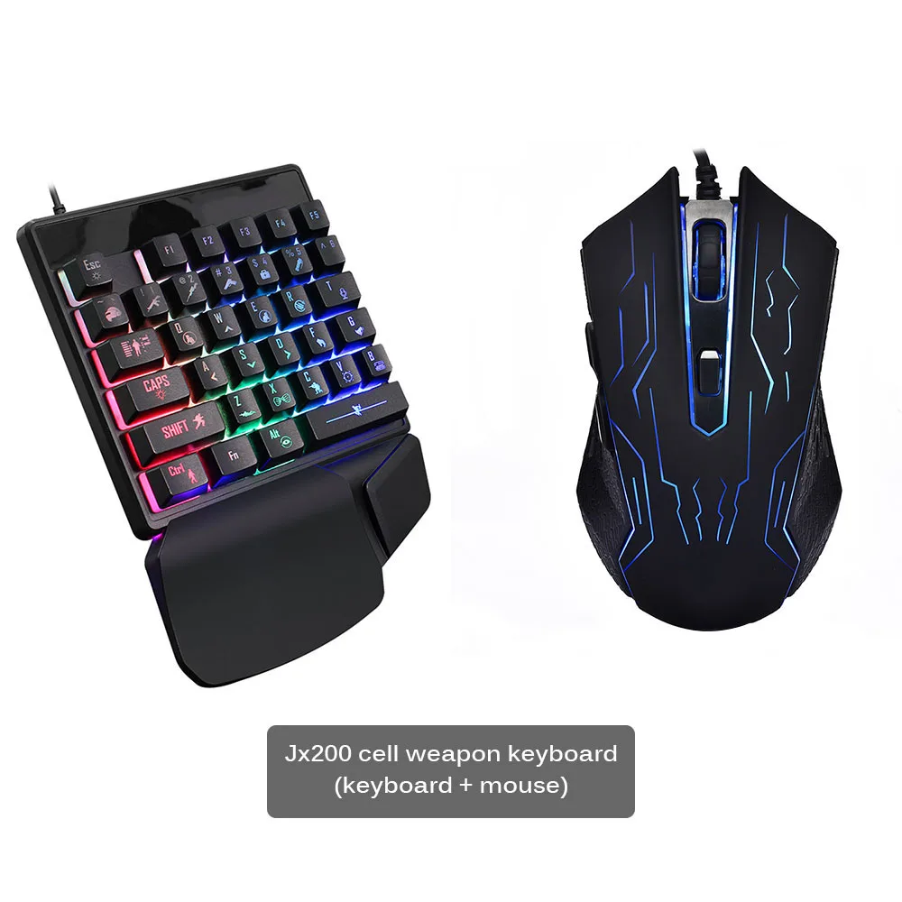 Прохладный светильник с помощью одной руки Механическая игровая клавиатура 35