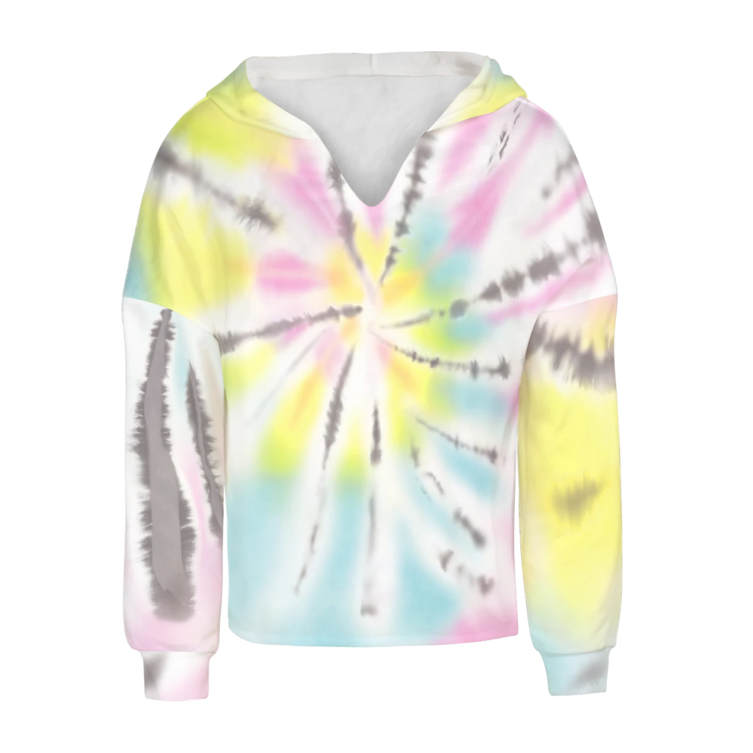 Модные короткие толстовки для девочек с объемным цветком детские пуловер в