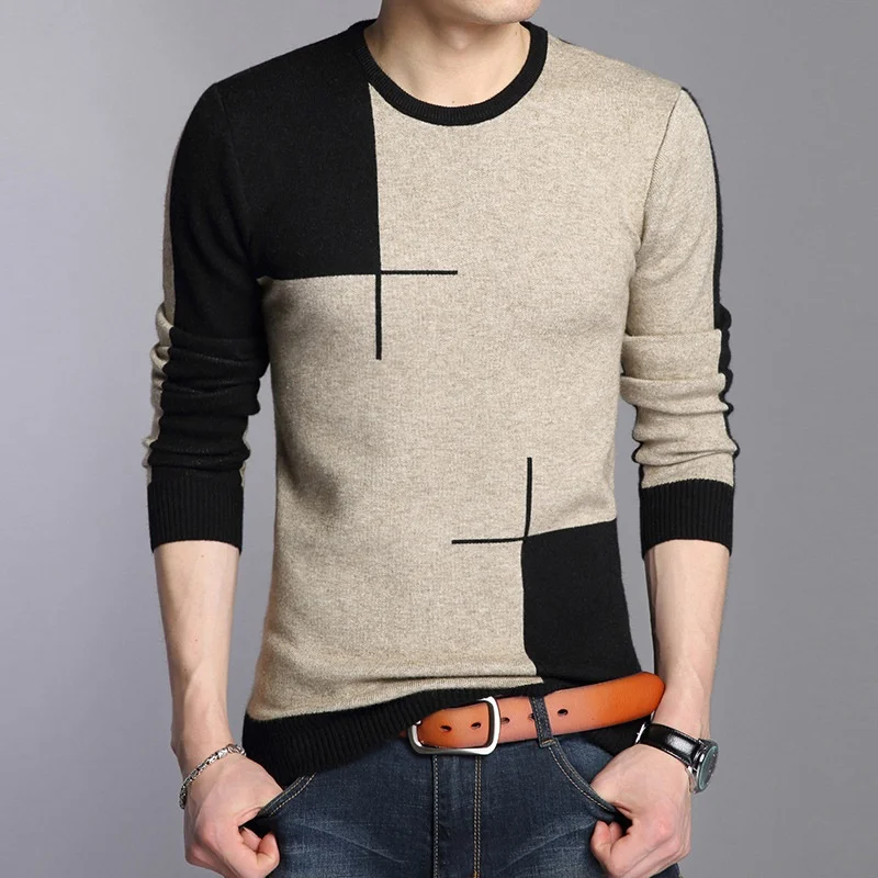 

Presale Male Sweater Patterns Winter Casual O Neck Knitting Waistcoat Christmas Pullover Men Laamei Mens Sweaters 2019 KK2953