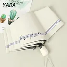 Зонтик от солнца YADA женский непромокаемый с узором в виде музыкальных символов, 8 костей, автоматически складывающийся зонтик, YD210019