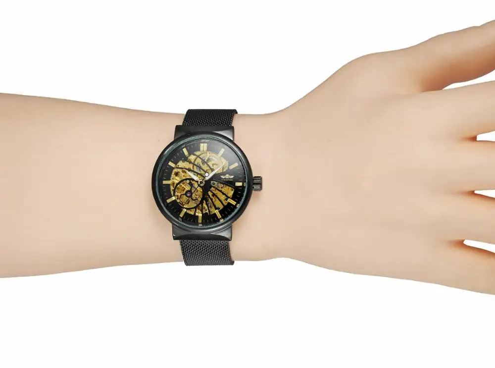 Часы наручные FORSINING Мужские механические прозрачные автоматические в стиле