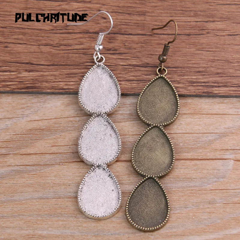 2 шт. 13*18 мм * 3 двухцветные капли воды фоторамка пустые крючки аксессуары сделай