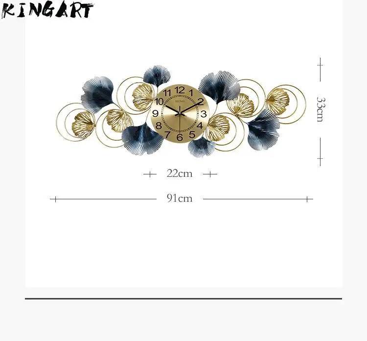 Большие металлические настенные часы современный дизайн домашние с железной