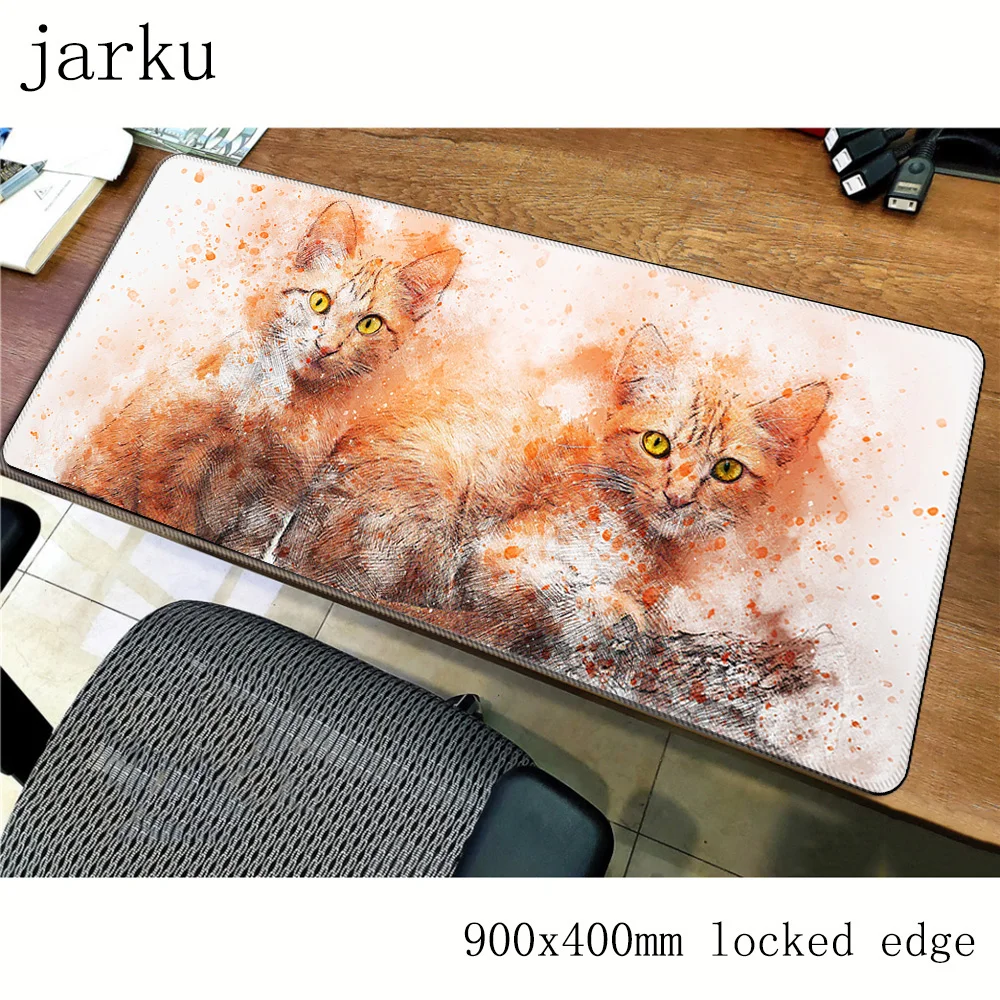 

Cats mousepad gamer 900x400X3MM gaming mouse pad large Leopard gifts notebook pc accessories laptop Lion padmouse ergonomic mat