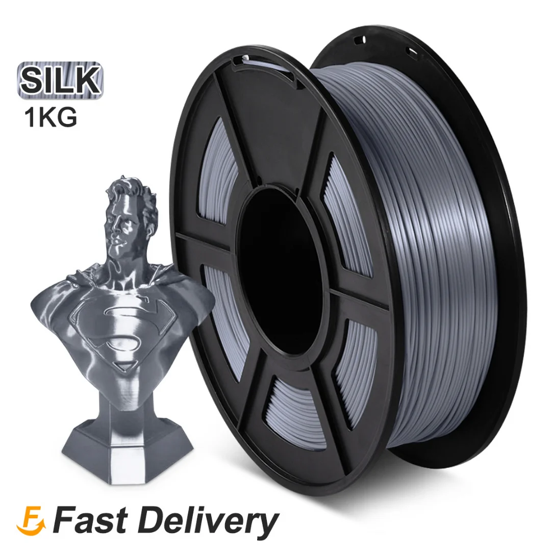 AW PLA SILK 3D Printer Filament 1.75MM Tolerance 0.02MM FDM 3D Printing Material With Spool High Toughness No Bubbles Free Ship