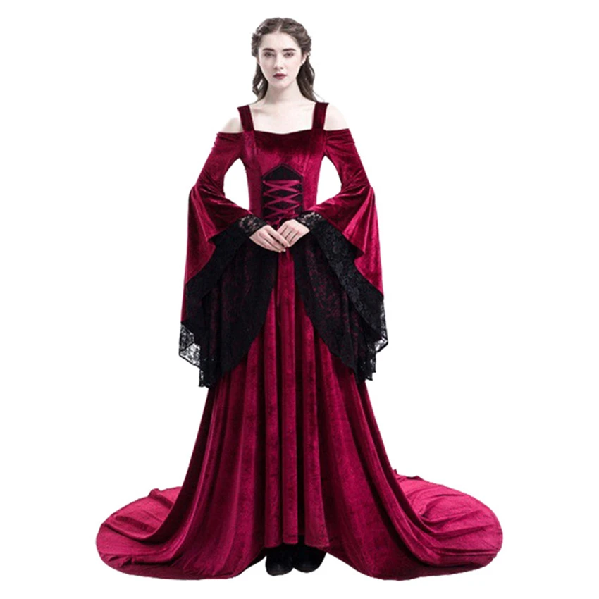 Платье среднего возраста в стиле ретро Виктория карнавальные костюмы для