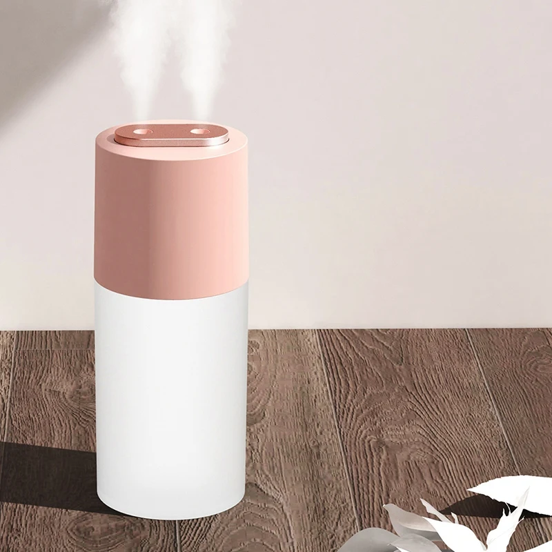 

Wireless Dual Spray Air Humidifier, Simple and Rechargeable, Convenient Car Desktop Night Light Humidifier