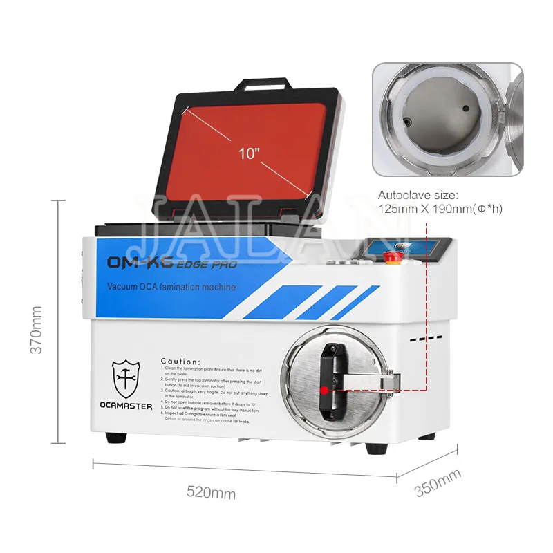 

OM-K6 Edge PRO OCA lamination machine for phone repair glass laminator LCD phone repair machine built-in Vacuum bubble remover