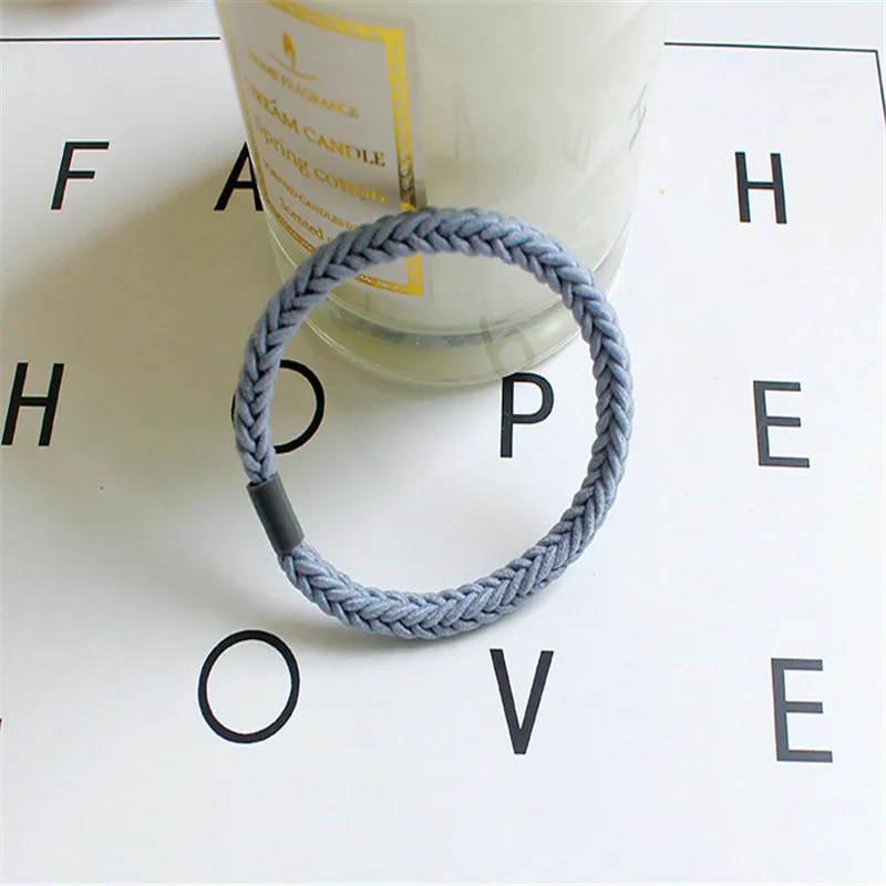 1 шт. простая плетеная тесьма резинка для волос кольцо в Корейском стиле