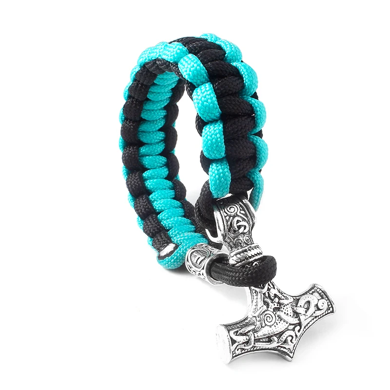 Новый аниме Браслет викингов очаровательный простой ручной вязки веревочная