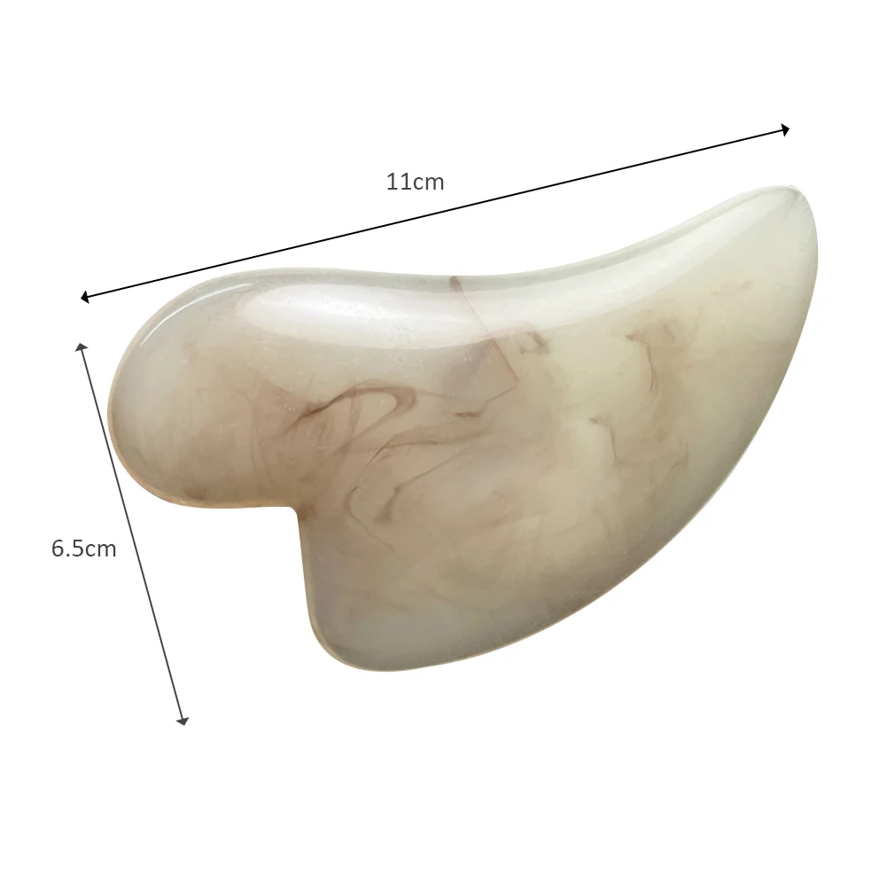 

1Pcs Resin Heart-Shaped Gua Sha Scraper Face Back Muscle Relaxing Gua Sha Board Face Body SPA Therapy Care Tools