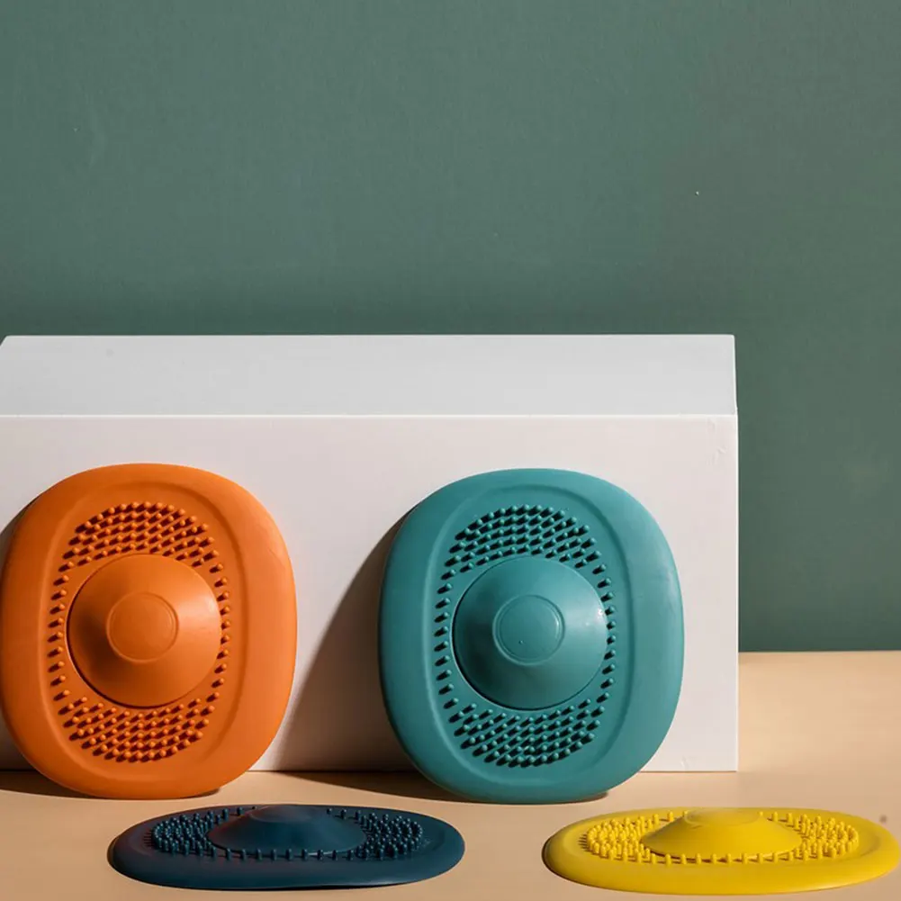 

Silicone Floor Drain Hair Catcher Bathroom Shower Strainer Sink Filter Shower Hair Stopper Bath Kitchen Anti Clogging 4PCS