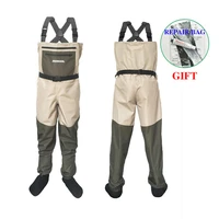 fly fishing waders wading pants clothing portable chest overalls mens waterproof clothes breathable stocking foot good as daiwa