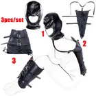 Кожаная повязка на рукуногу, закрывающаяся перчатка с капюшоном, маска для ролевых игр Набор игрушек для секса