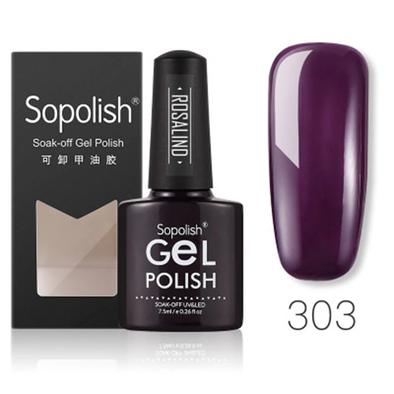 

Solid Color Nail Gel Polish Soak Off UV LED Gel Varnish Manicure Supplies AC889