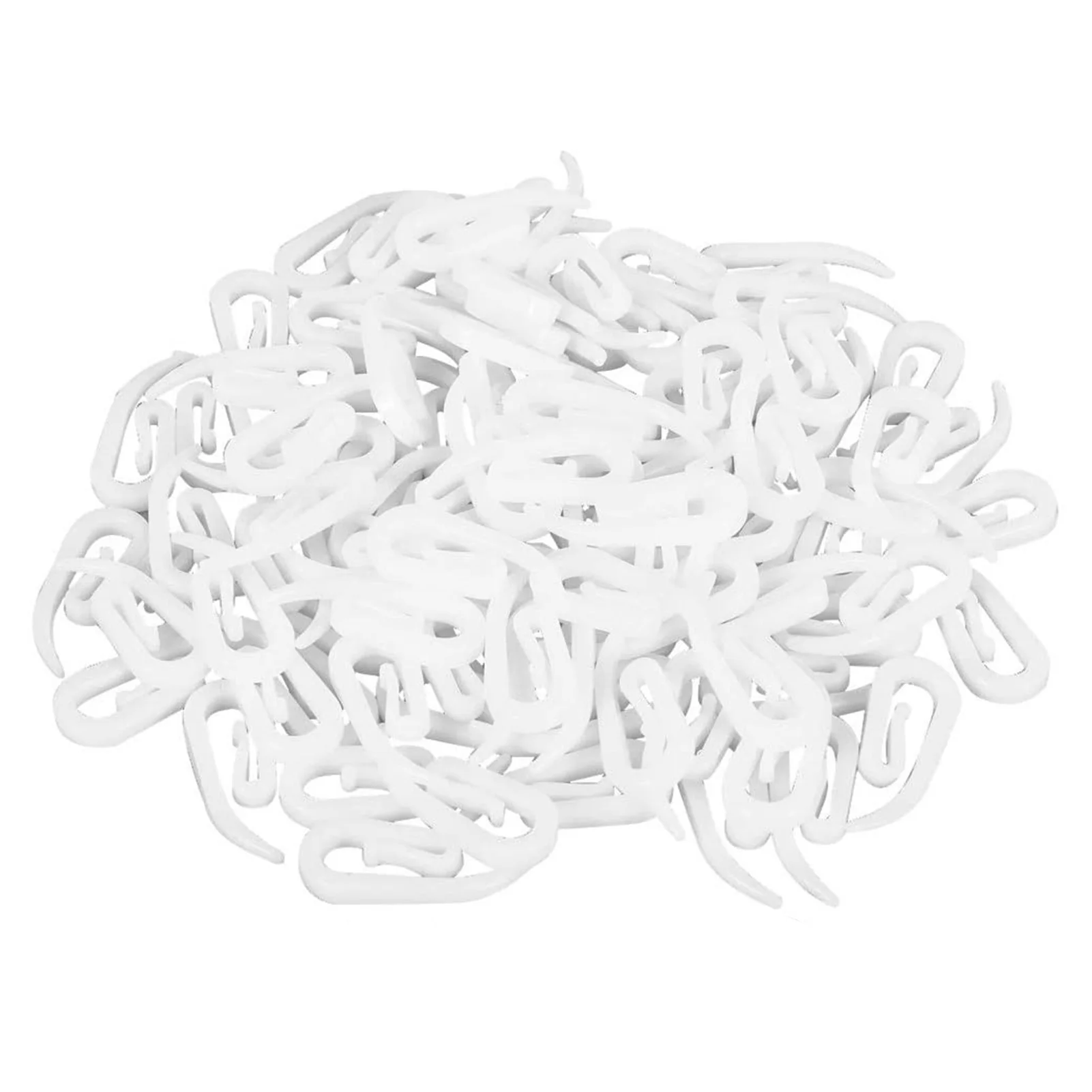 

Pcs White Plastic Hook Curtain 6hook Curtain Hook Comma Hook Curtain Plastic Hook Kindness