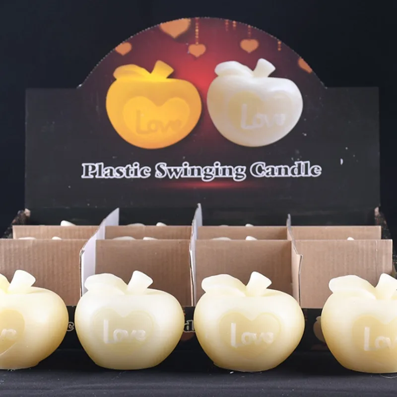 Имитация яблока ароматерапия фруктовая свеча подарок на день рождения торт