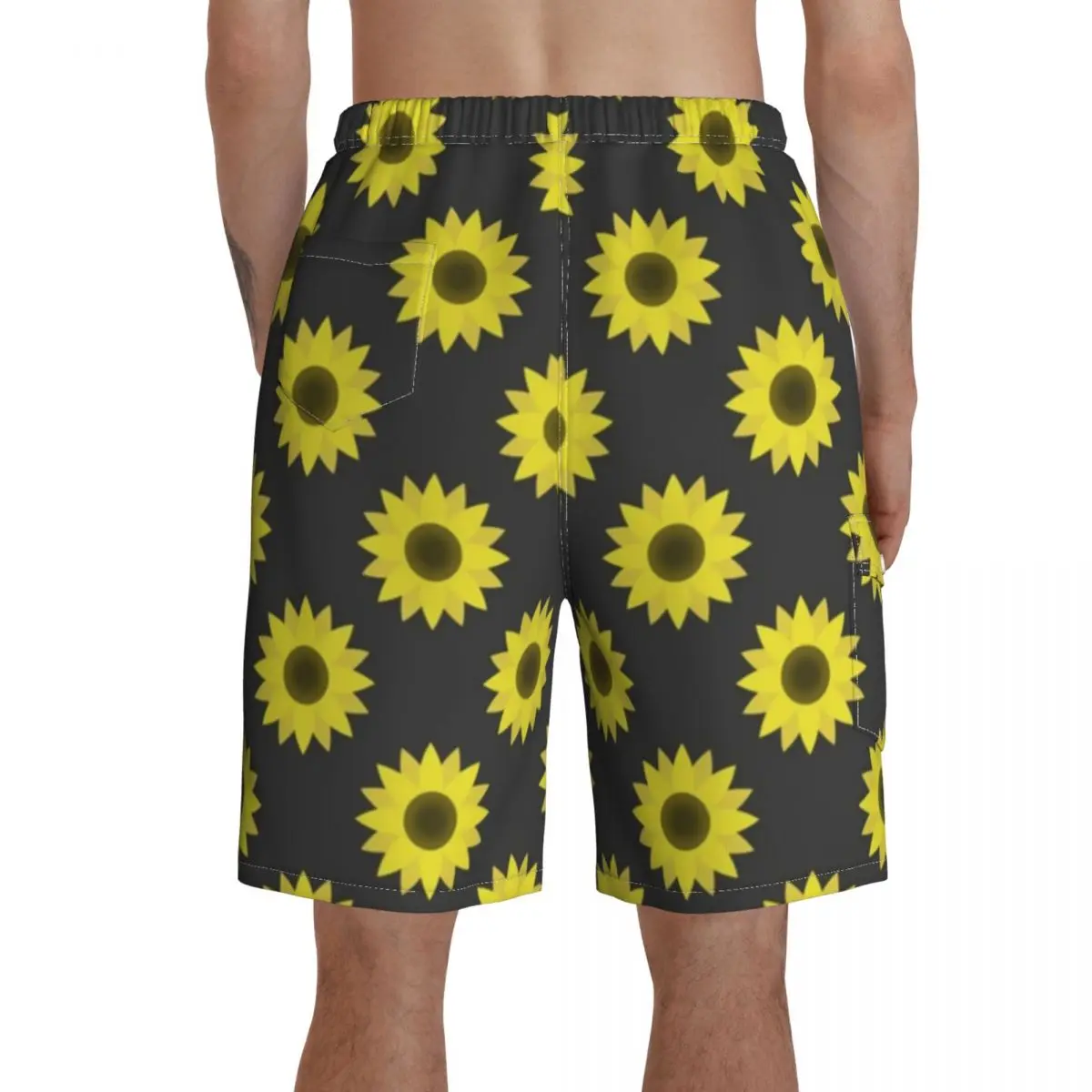 

Sunflower Board Shorts Bathing Swimming Trunks Polyester Funny Men Swim Trunks
