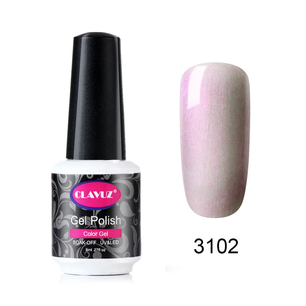 CLAVUZ 8 мл Лак для ногтей из искусственного меха в виде ракушки цветной гель Русалка