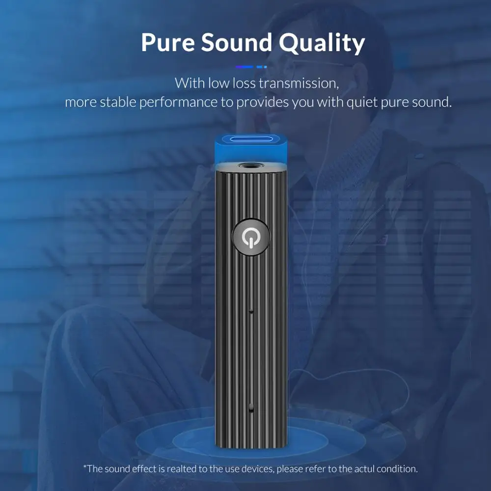 ORICO беспроводной Bluetooth совместимый 5 0 приемник аудио адаптер для 3 мм AUX наушников