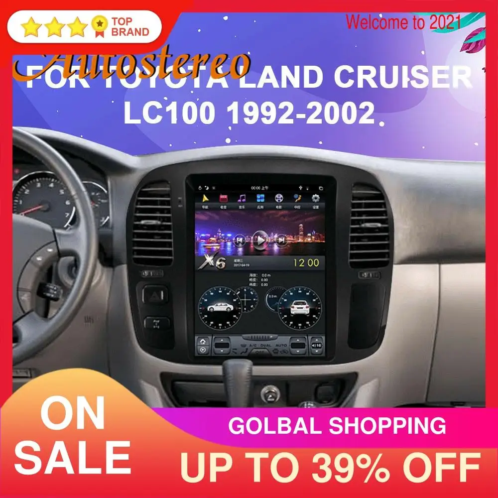 Автомагнитола Tesla в стиле Android 9 0 4 Гб + 64 ГБ GPS навигация для TOYOTA LAND CRUISER LC100 1992 2002