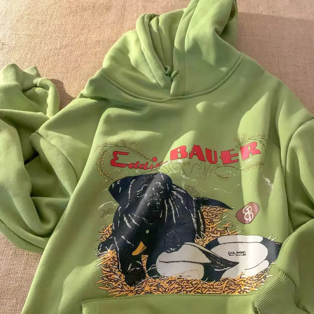 

Толстовка Melancholy женская с принтом собаки, свободная модная одежда для пар, пуловеры с длинным рукавом, Шикарные Зеленые топы, осенний свитшо...