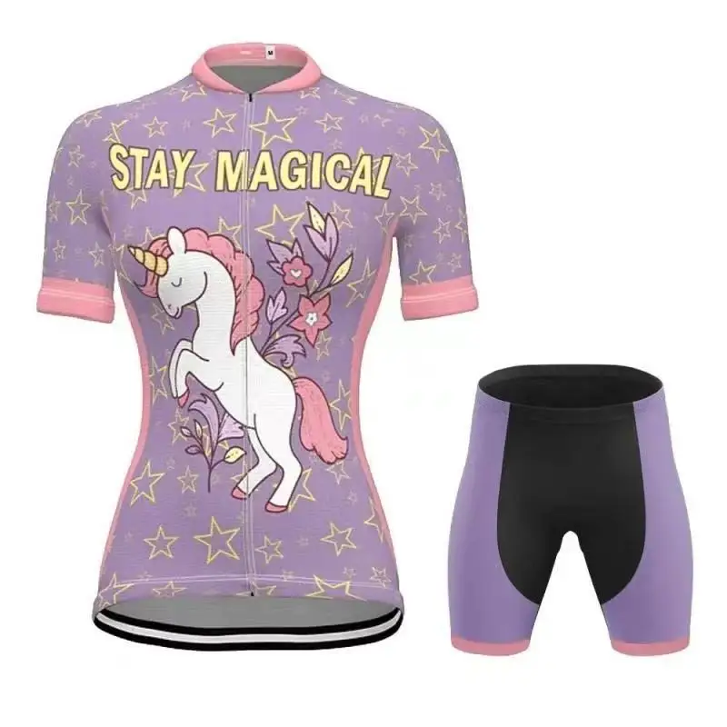 

Футболка женская с коротким рукавом и принтом, комплект из Джерси, облегающая дышащая одежда для езды на велосипеде, униформа для горных вел...