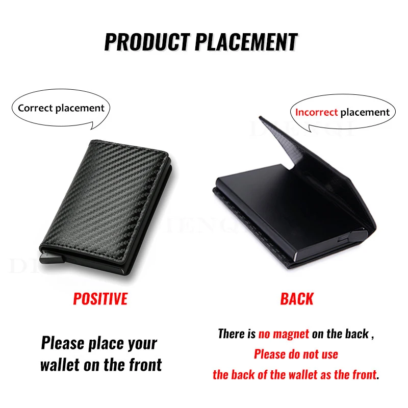 Carbon Fiber Card Holder Wallets Men Brand Rfid Black Magic Trifold Leather Slim Mini Wallet Small Money Bag Male Purses | Багаж и сумки