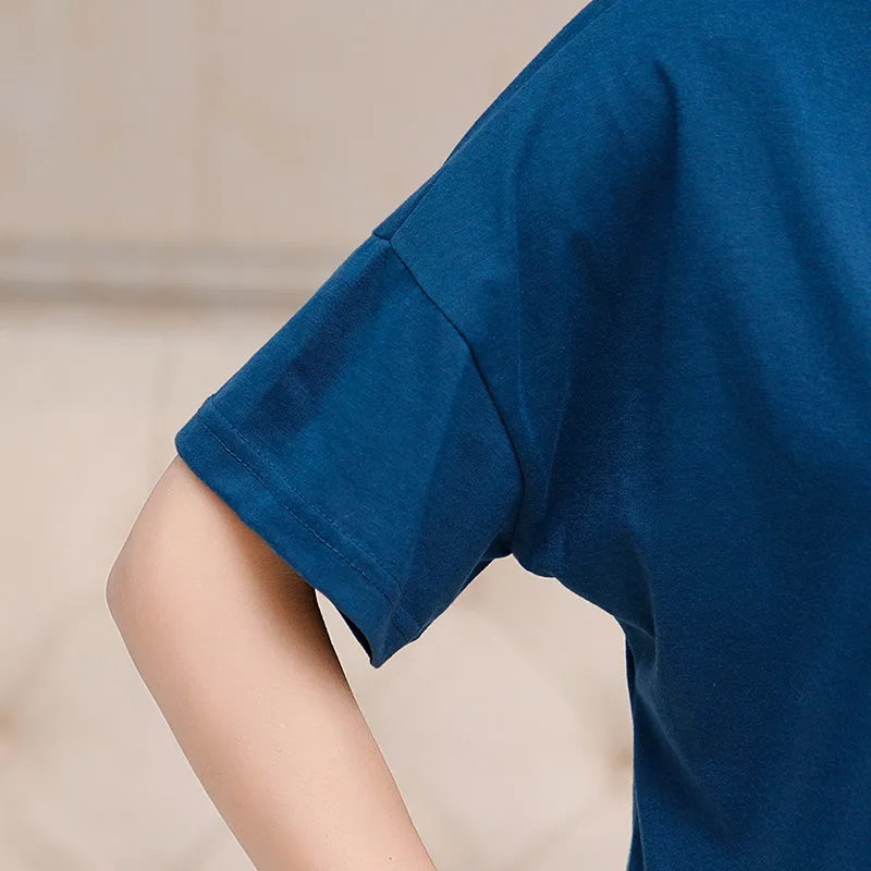 Летний хлопковый женский пижамный комплект женская пижама с коротким рукавом и