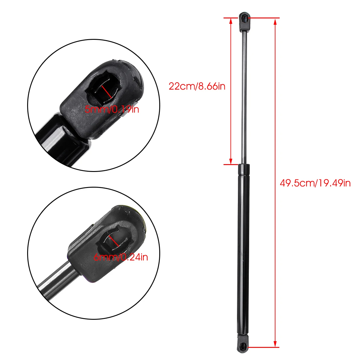 1Pair Car Rear Trunk Hood Lift Supports Props Rod Arm Shocks Strut Bars For Skoda Octavia MK1 HATCHBACK 1U2 1996-2010 1U6827550 |