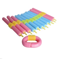 12pcs soft hair curler roller curl hair bendy rollers diy magic hair curlers tool styling rollers sponge hair curling j0023