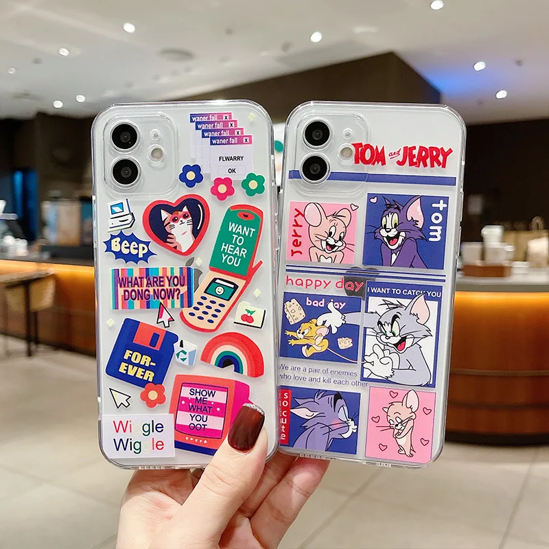 

Original Cartoon Cat Phone Cases Anime for iPhone 11 Case for Girl 7 8 Plus 12 13 Pro Max Mini SE XS XR Case Cover Free Shipping