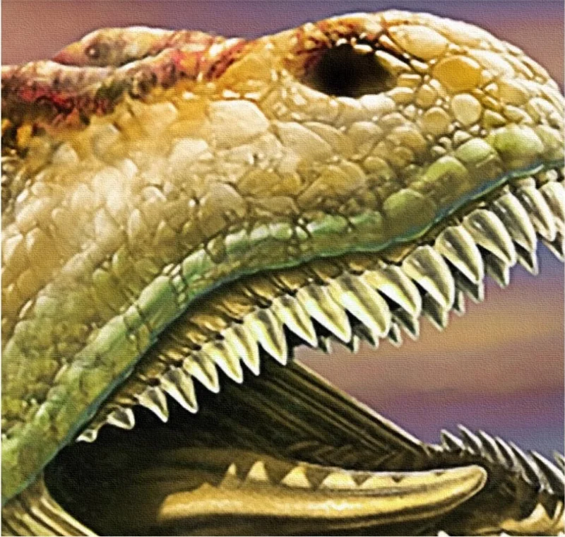 Фотообои Красочные Лес тираннозавр Юрского периода мир динозавров Детская