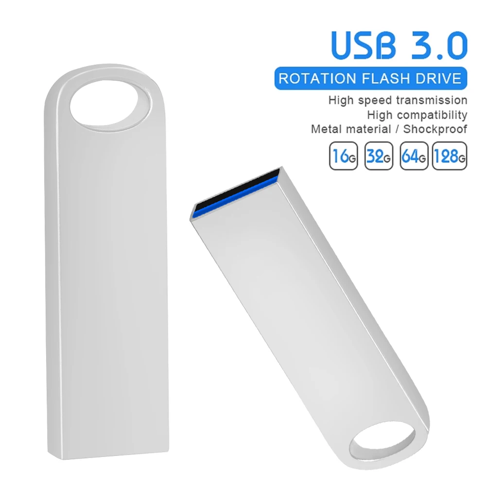 

METAL USB 3.0 pendrive 32gB PEN DRIVE 64GB 16GB 128GB Waterproof usb flash drive memory stick (over 10pcs free logo)