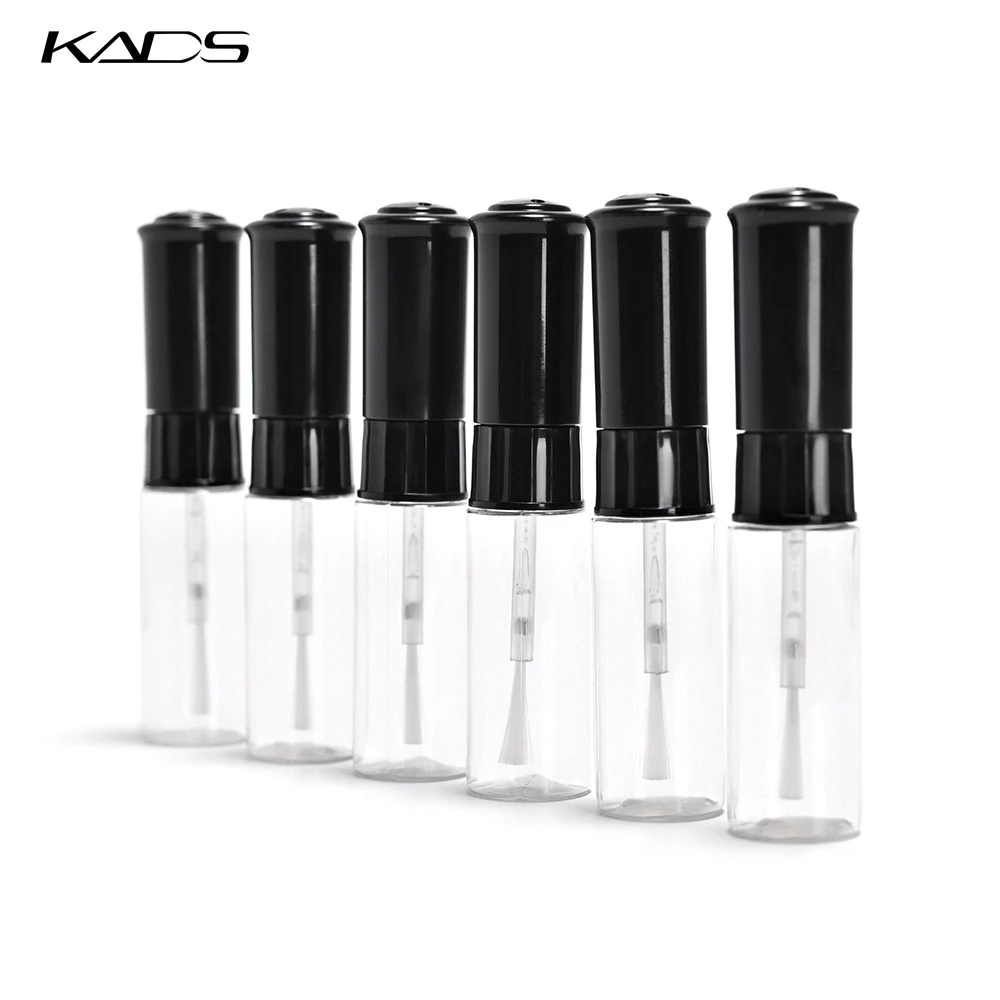

KADS Wholesale 50pcs/set Clear Plastic Empty Nail Varnish Bottle With Pen for Nail Art Pen Nail Lacquer