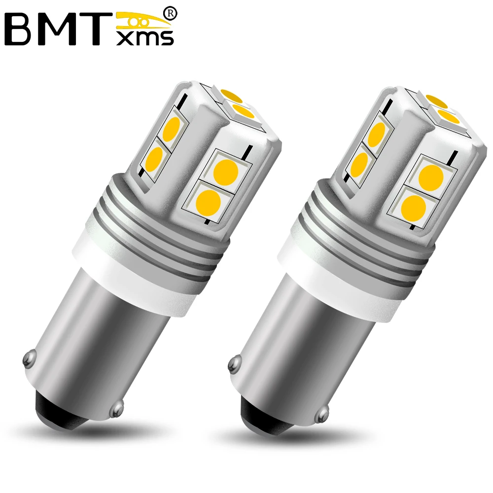 

BMTxms 2Pcs BAX9S H6W 10SMD LED Bulbs CanBus Xenon White For BMW F20 F30 F31 F34 LED Sidelights Parking Light Auto Led DRL Lamp