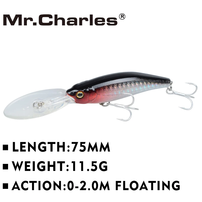 Рыболовная приманка mr. Charles CMC032 75 мм/11 5 г 0 2 м жесткие приманки на пескаря
