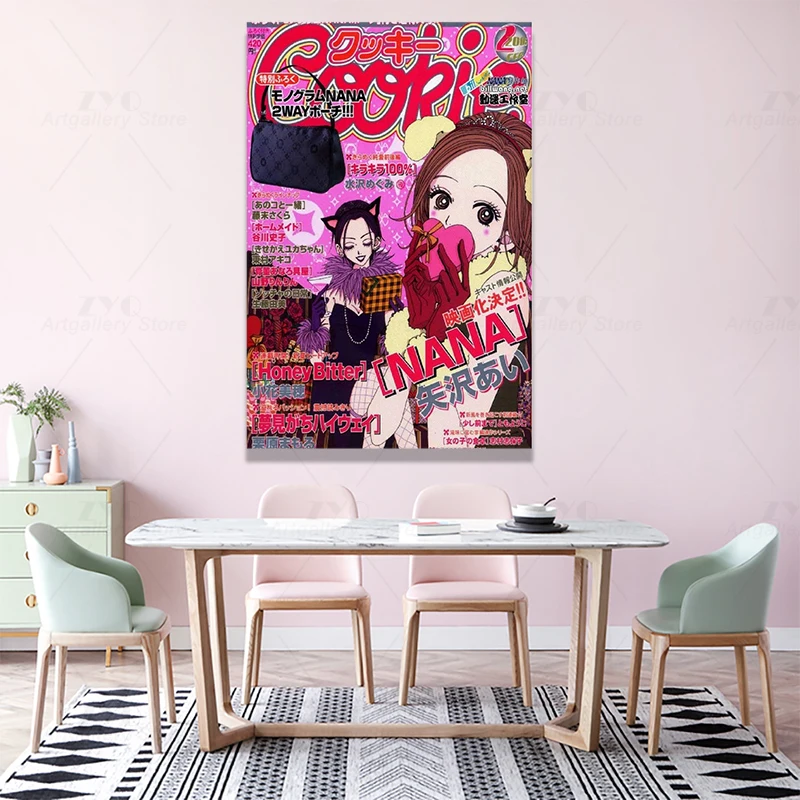 Anime Nana Girl Cover Canvas Poster and Wall Art Picture Print Modern Family Bedroom Decor Painting |