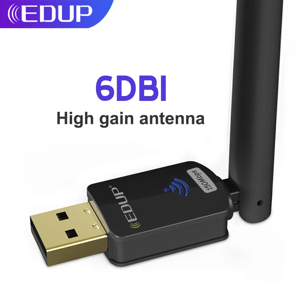 Wi Fi USB адаптер EDUP 150 Мбит/с 2 4 ГГц MT7601|wifi receiver|802.11n usbusb wifi adapter |