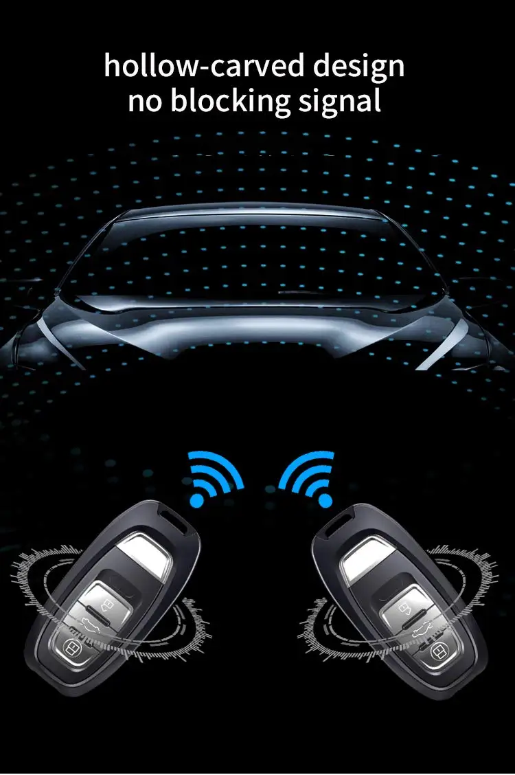 Умный чехол для ключа с дистанционным управлением из алюминиевого сплава