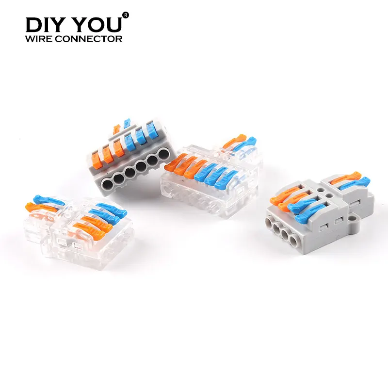 

Push-in Wire Connector Quick Electric Splitter SPL Home Universal Compact Cable Conductor Wiring Terminal Block Connector