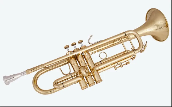 Горячая продажа высококачественной малой трубы Bach LT197GS-77 Bb золотого и серебряного цветов профессиональных музыкальных инструментов.