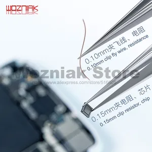 Пинцет WOZNIAK, Немагнитный, высокоточный, 0,10 мм, 0,15 мм