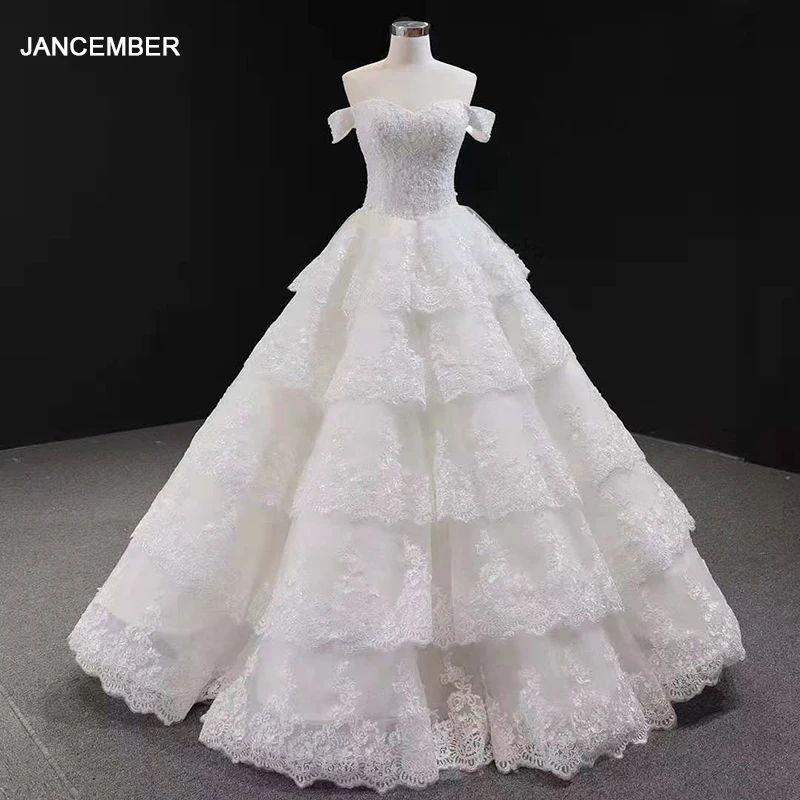 Женское свадебное платье без бретелек с открытыми плечами|Свадебные платья| |