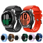 Ремешок силиконовый для Samsung Galaxy Watch 4 40 мм 44 мм 3 46 мм 42 мм active 2 S2, спортивный браслет для Samsung Watch Gear S3