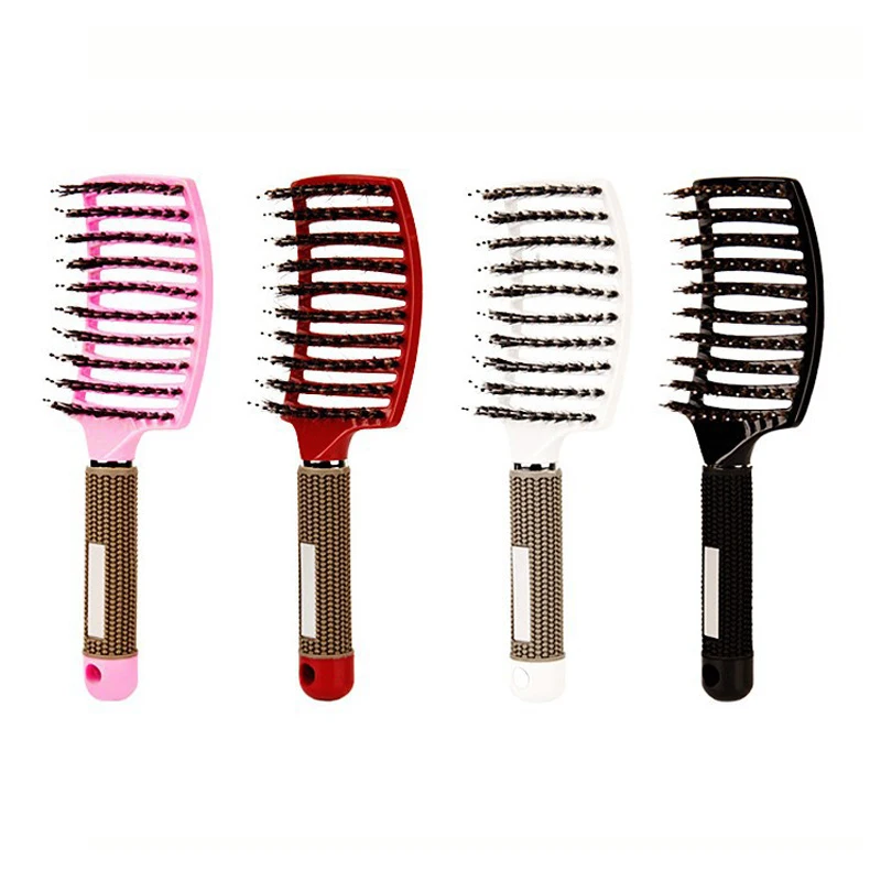 

2Pcs Brosse Demelante Hair Brush Scalp Massage Comb Bristle Nylon Women Detangle Hair Brush for Salon Hairdressing Styling Tools