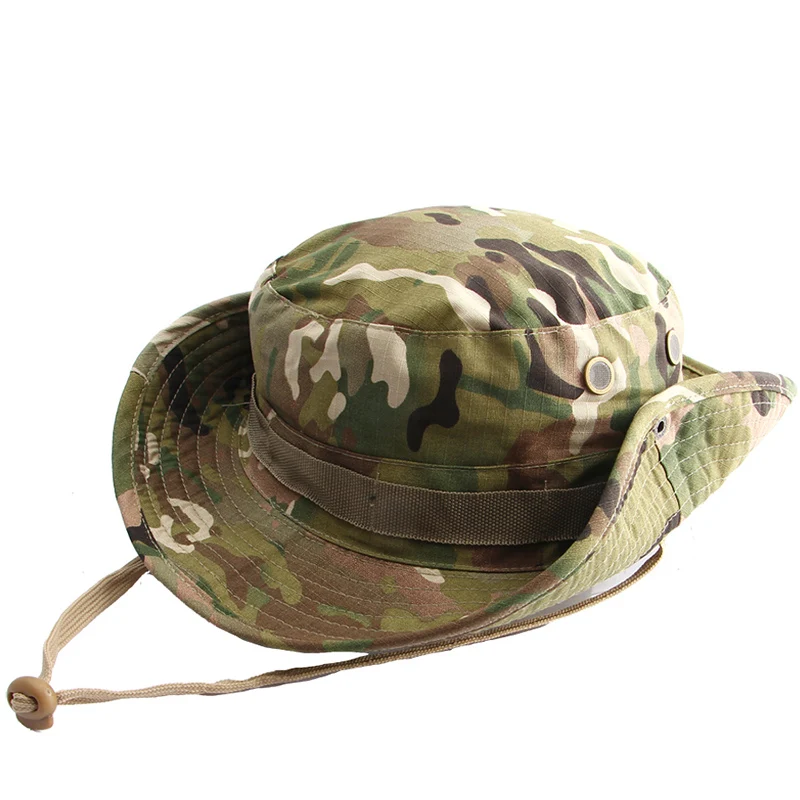 Мультикам Boonie шляпа Военная камуфляжная тактическая Кепка ковшовая армейская