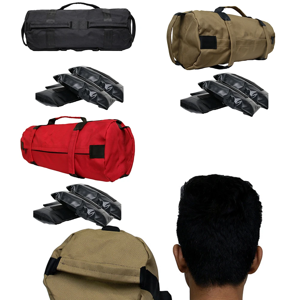 

5pcs/set Weighted Training Fitness Power Sandbag Gym Weight Lifting 10-40 LB Bag Portable High Capacity