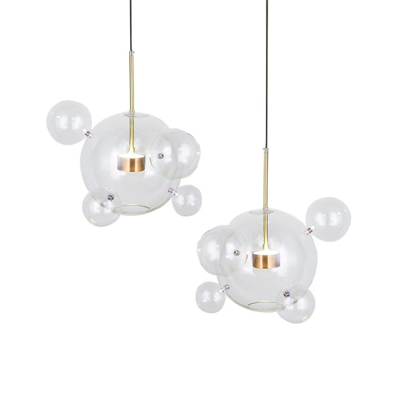 Скандинавская люстра в стиле постмодерн дизайнерская стеклянная лампа виде